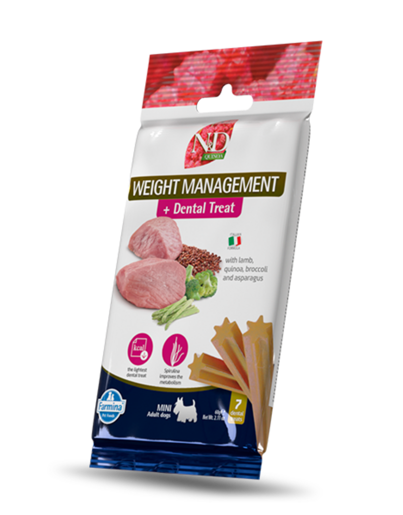 Farmina Pet Foods Farmina Dental Chews | Weight Management Lamb & Quinoa Mini 7 Chews 2.1 oz