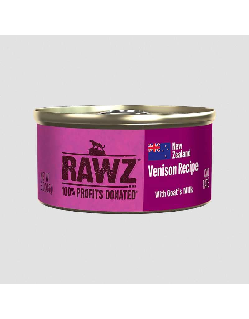 RAWZ RAWZ Canned Cat Food | Venison with Goat Milk Pate 3 oz single