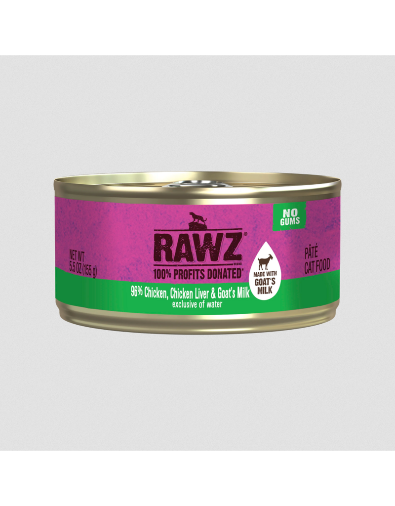 RAWZ RAWZ Canned Cat Food | Chicken, Chicken Liver & Goat Milk Pate 5.5 oz single