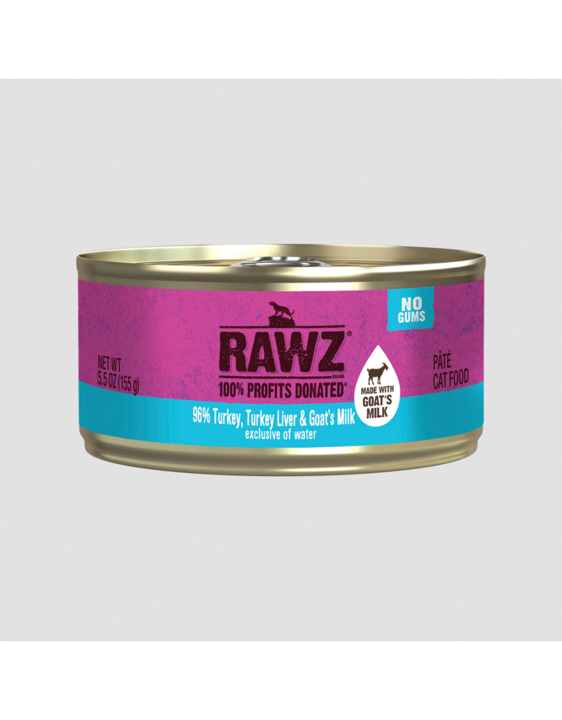 RAWZ RAWZ Canned Cat Food | Turkey, Turkey Liver & Goat Milk Pate 5.5 oz single