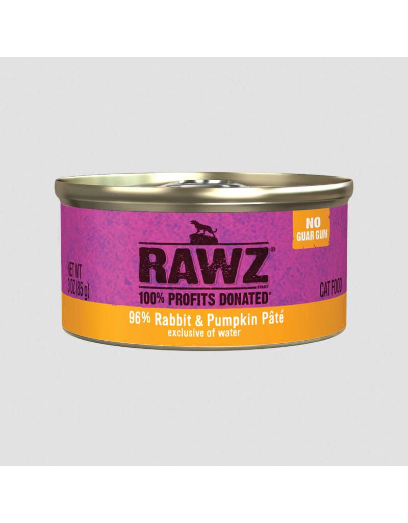 RAWZ RAWZ Canned Cat Food | Rabbit & Pumpkin Pate 3 oz single