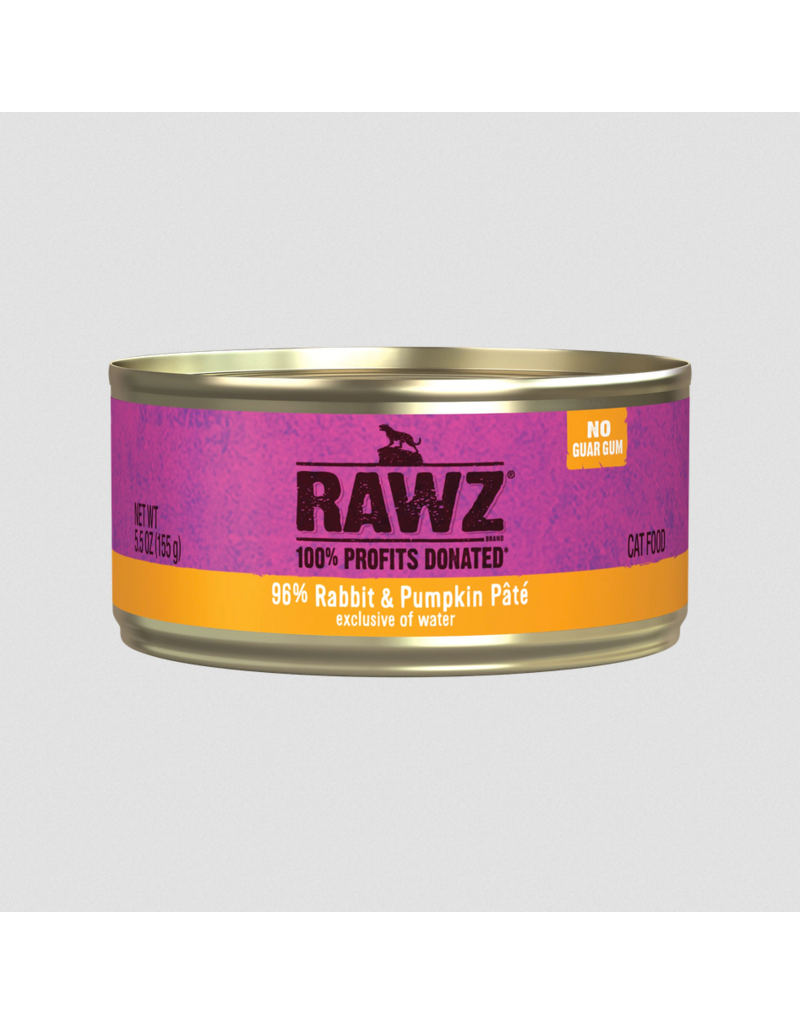 RAWZ RAWZ Canned Cat Food | Rabbit & Pumpkin Pate 5.5 oz CASE/24