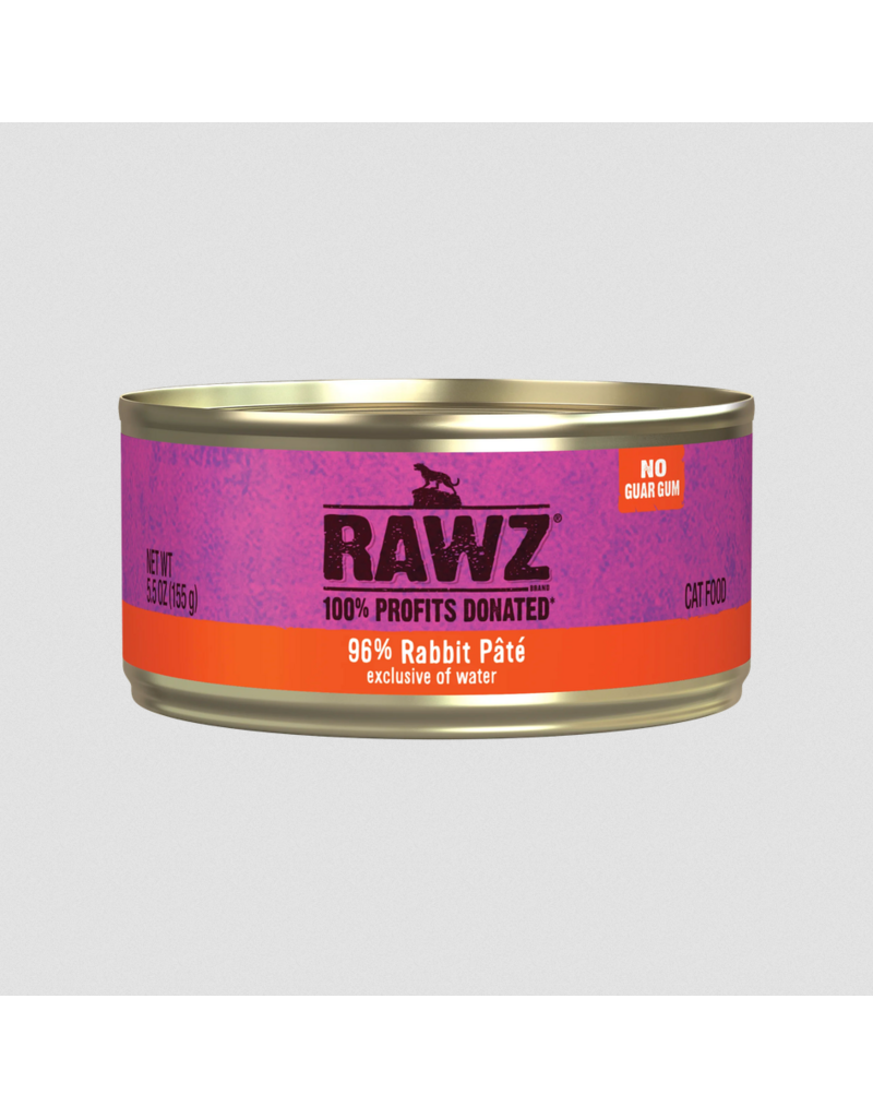 RAWZ RAWZ Canned Cat Food | Rabbit Pate 5.5 oz CASE/24