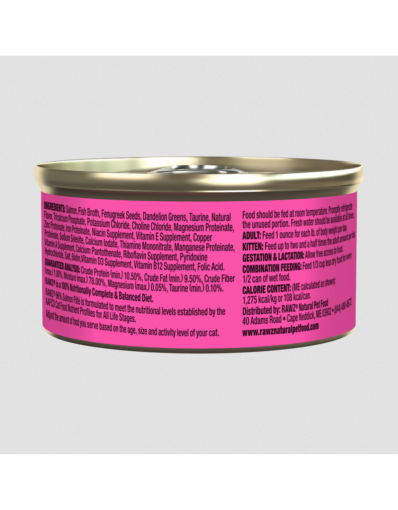 RAWZ RAWZ Canned Cat Food | Salmon Pate 3 oz single