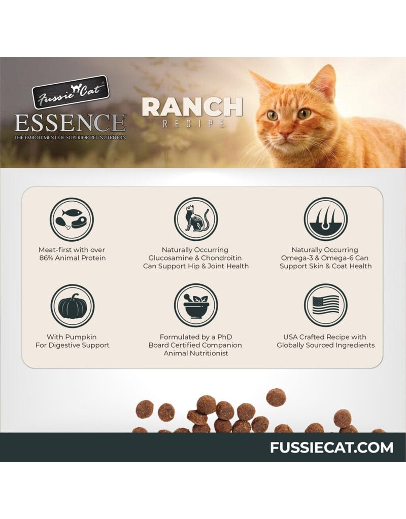 Fussie Cat Fussie Cat Essence Cat Kibble | Ranch Recipe 9 lb