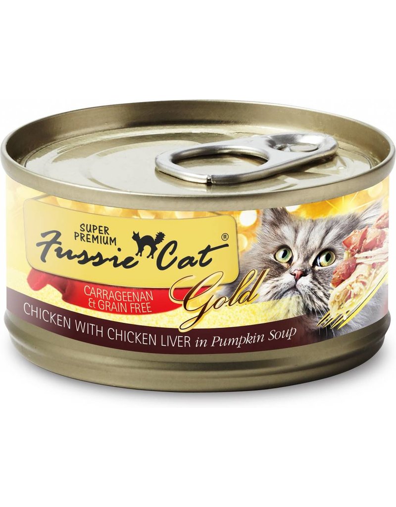 Fussie Cat Can Food Singles Chicken with Chicken Liver in Pumpkin Soup