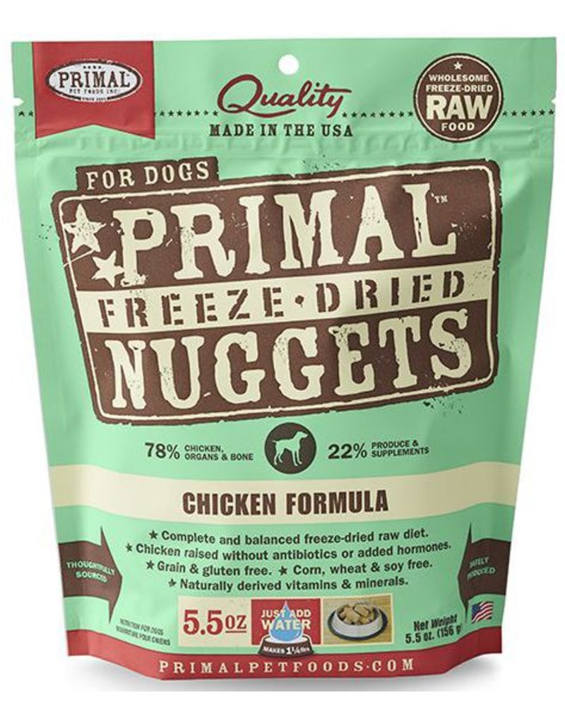 Primal Pet Foods Primal Freeze Dried Dog Nuggets Chicken 5.5 oz