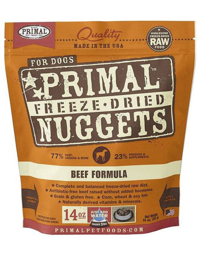 Primal Pet Foods Primal Freeze Dried Dog Nuggets | Beef 14 oz