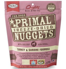 Primal Pet Foods DISC/M Primal Freeze Dried Dog Nuggets | Turkey & Sardine 14 oz