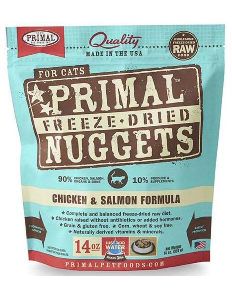 Primal Pet Foods Primal Freeze Dried Cat Nuggets | Chicken & Salmon 14 oz