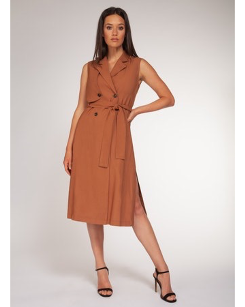 sleeveless trench