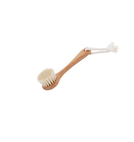 Burstenhaus Redecker Face Brush with Cotton Handle, Light Bristle / Goat Hair