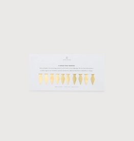 Appointed Paper Brass Page Markers, Set of 10