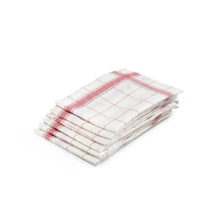 Libeco Belgian Linens Parma Linen Tea Towel, 27" x 27" - Rose