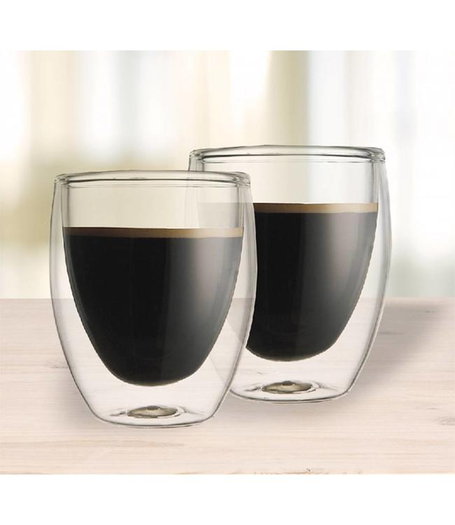 Set Of 2 Double Wall Coffee Mug 350ml Mp6