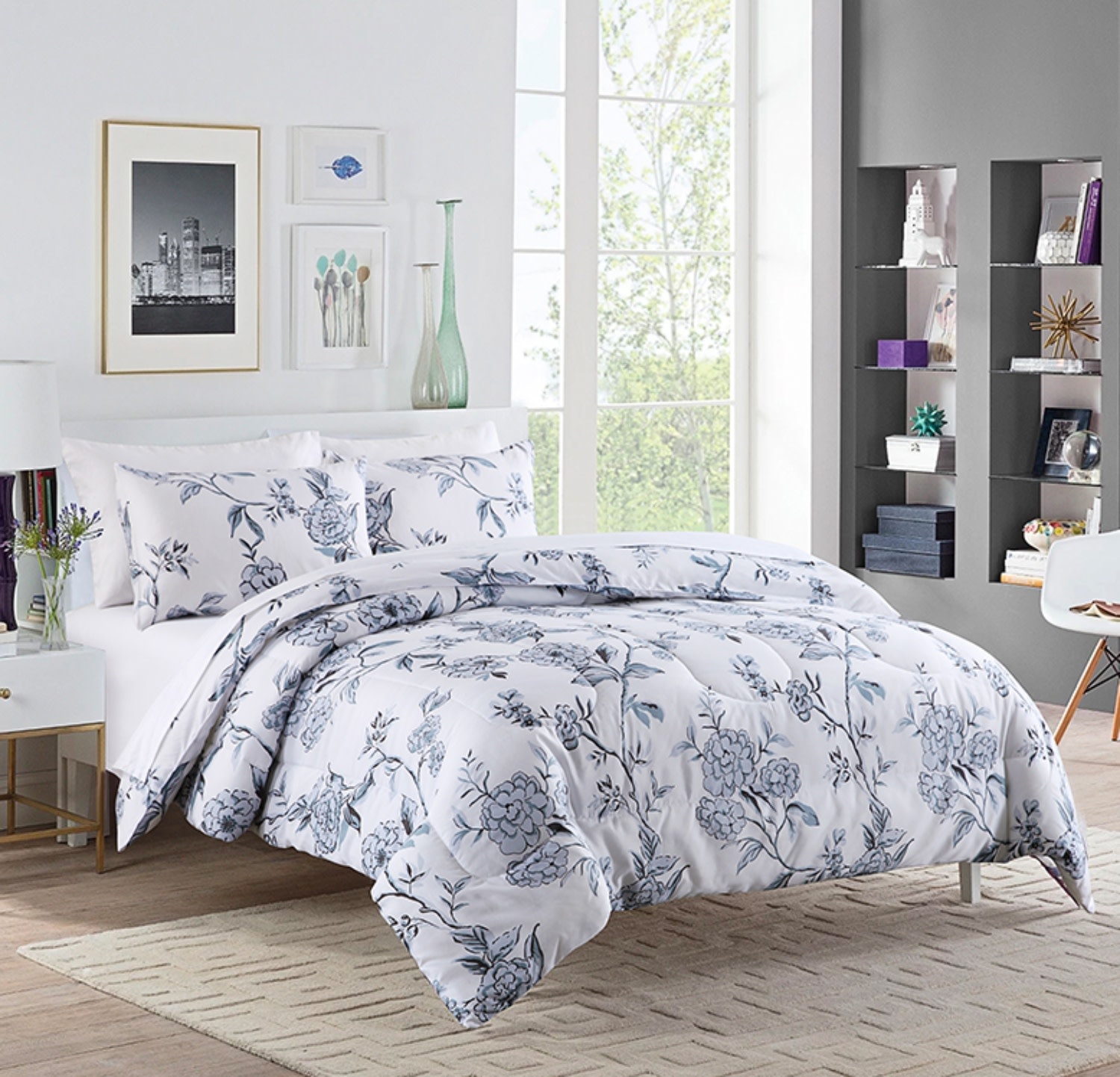 Lauren Taylor Primrose 3pcs Comforter Set White Mp2 Oxford