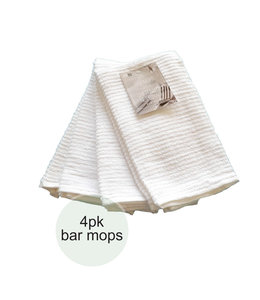 *4PK BAR MOP WHITE 16X19