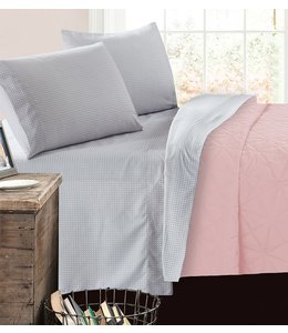 mari & mac CHICKADEES MICROFIBER PRINTED AST SHEET SET (MP4) DOUBLE