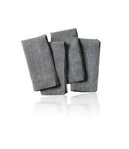 MORRIS TWO TONE MELANGE 4PK NAPKINS 18X18"