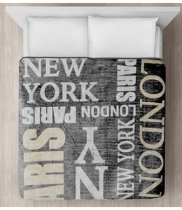 LAUREN TAYLOR *MICRO MINK BLANKET 78X94" METROPOLIS