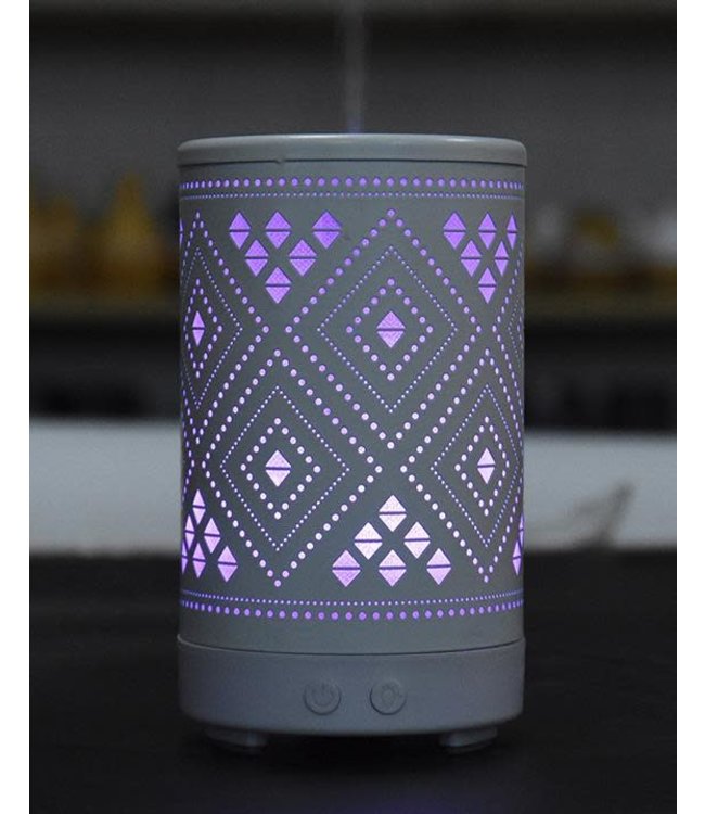 LAUREN TAYLOR COLOUR CHANGING LED DIAMOND DIFFUSER WHITE (MP8) 100ml