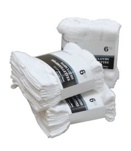 *WHITE TOWELS 5pk FACE CLOTH
