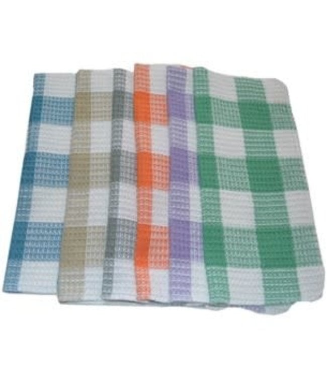 GINGHAM DISH CLOTH AST 14X14" (MP48)