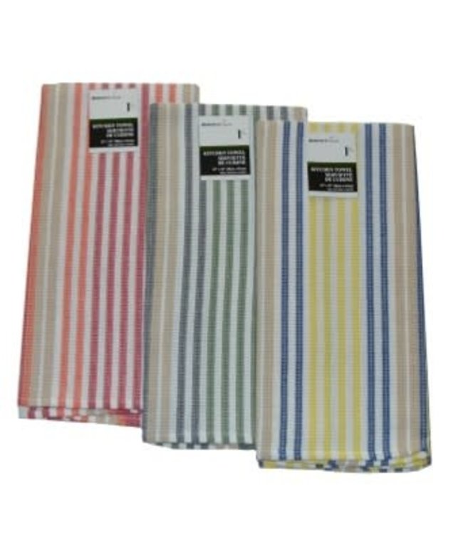 STRIPE JUMBO KITCHEN TOWEL AST 23X32" (MP144)