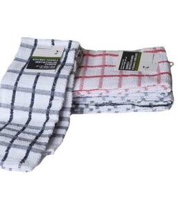 2PK CHECK KITCHEN TOWEL AST 15X25" (MP48)
