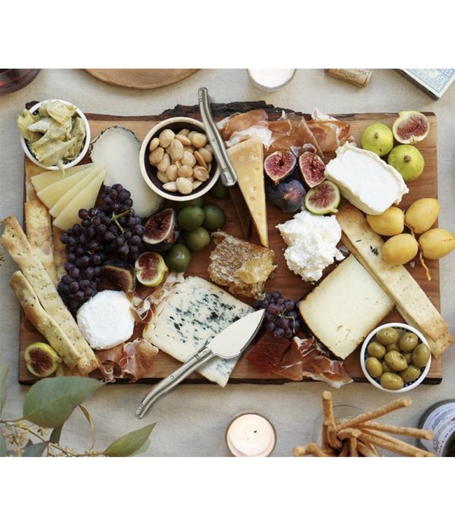 A LA CUISINE LAGIOLE 3PC CHEESE KNIFE SET w/STAINLESS STEEL HANDLE