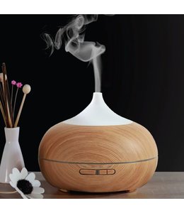 LAUREN TAYLOR AROMA DIFFUSER w/LED WHITE/WOOD 400ml