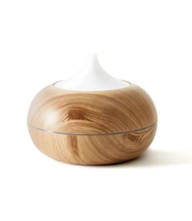 LAUREN TAYLOR AROMA DIFFUSER w/LED WHITE/WOOD (MP8) 400ml