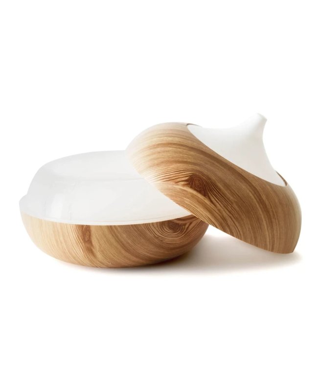 LAUREN TAYLOR AROMA DIFFUSER w/LED WHITE/WOOD (MP8) 400ml