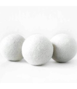 WOOL 6PK DRYER BALLS WHITE