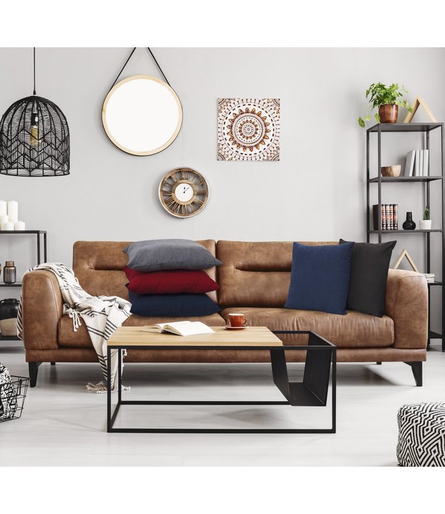 LAUREN TAYLOR QUINN FAUX LINEN CUSHION 18X18 (MP6)