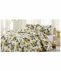 ZINNIA COMFORTER SET YELLOW (MP2)