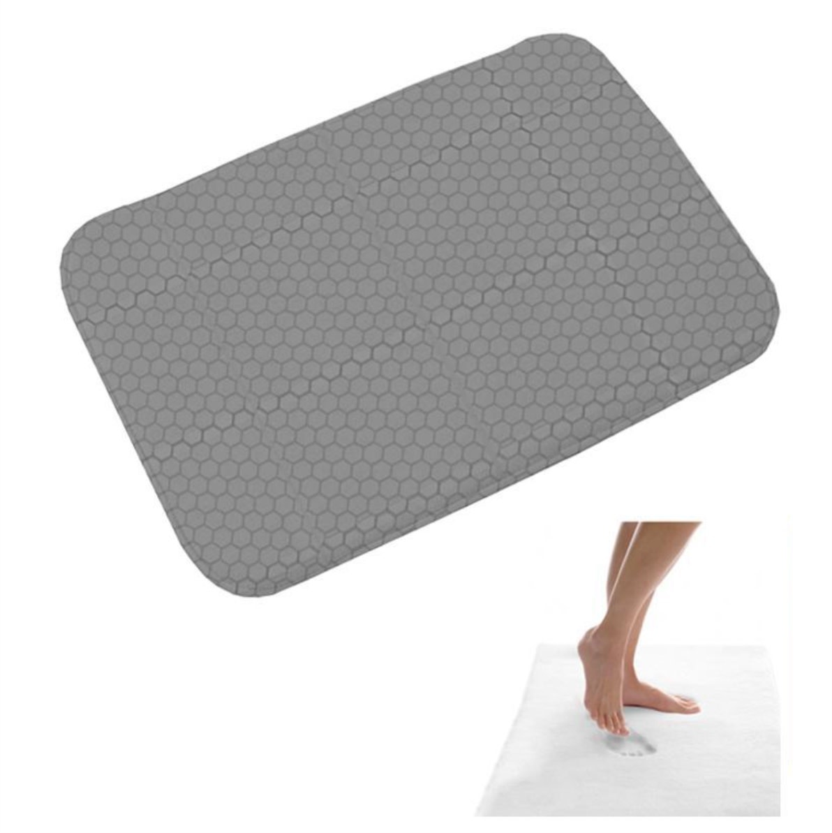 LAUREN TAYLOR MEMORY FOAM BATH MAT 20X30 (MP12) Oxford