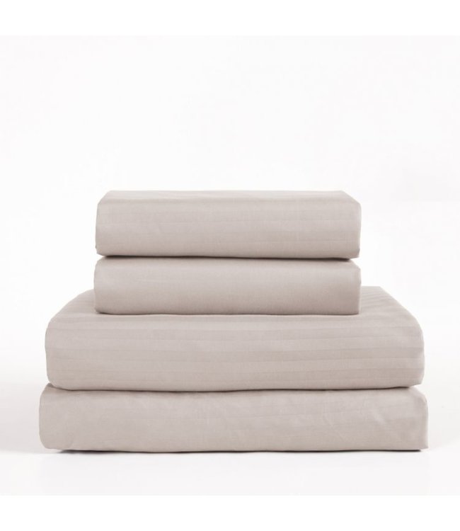LAUREN TAYLOR BACK TO BASICS DOBBY MICROFIBER SHEET SET (MP8)
