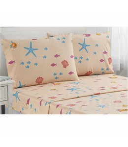 CORALIA MICROFIBER SHEET SET TURQUOISE