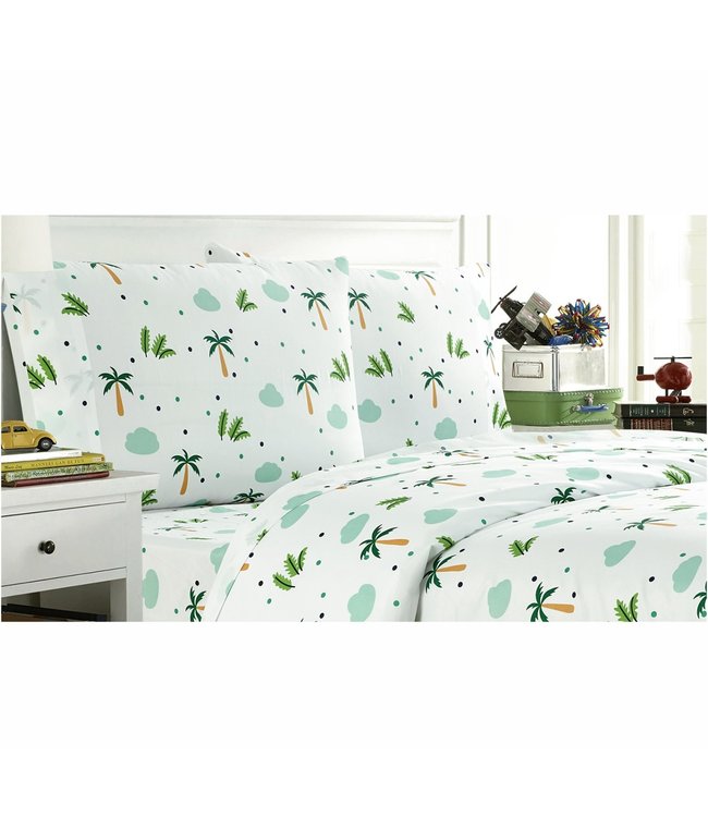 REX MICROFIBER SHEET SET (MP4) GREEN