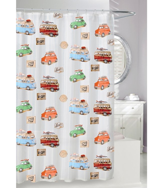 ON THE ROAD EVA SHOWER CURTAIN FROST/MULTI