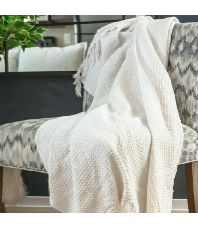 *HONEYCOMB THROW/BLANKET