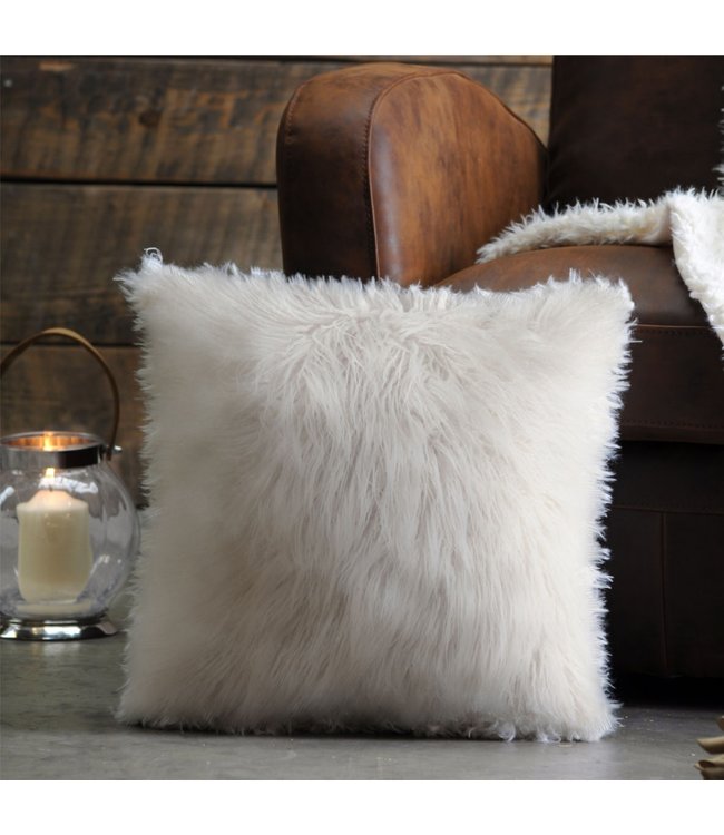 ADRIEN LEWIS COZY CABIN COLLECTION - FAUX SHEEPSKIN CUSHION