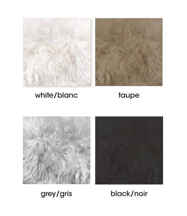 ADRIEN LEWIS COZY CABIN COLLECTION - FAUX SHEEPSKIN CUSHION