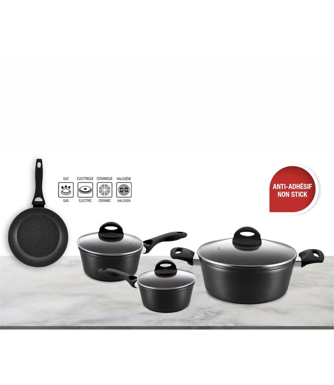 7pc FORGED ALUMINUM NON-STICK COOKWARE SET