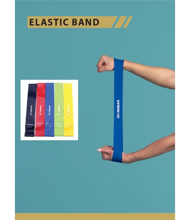 IRONGEAR ELASTIC THERAPY BAND KIT AST