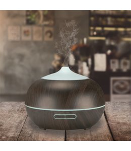 LAUREN TAYLOR LED AROMA DIFFUSER DARK WOOD LOOK  400ml