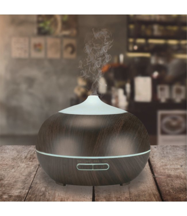LAUREN TAYLOR LED AROMA DIFFUSER DARK WOOD LOOK  400ml