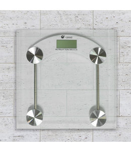 ADRIEN LEWIS SQUARE GLASS DIGITAL PERSONAL SCALE