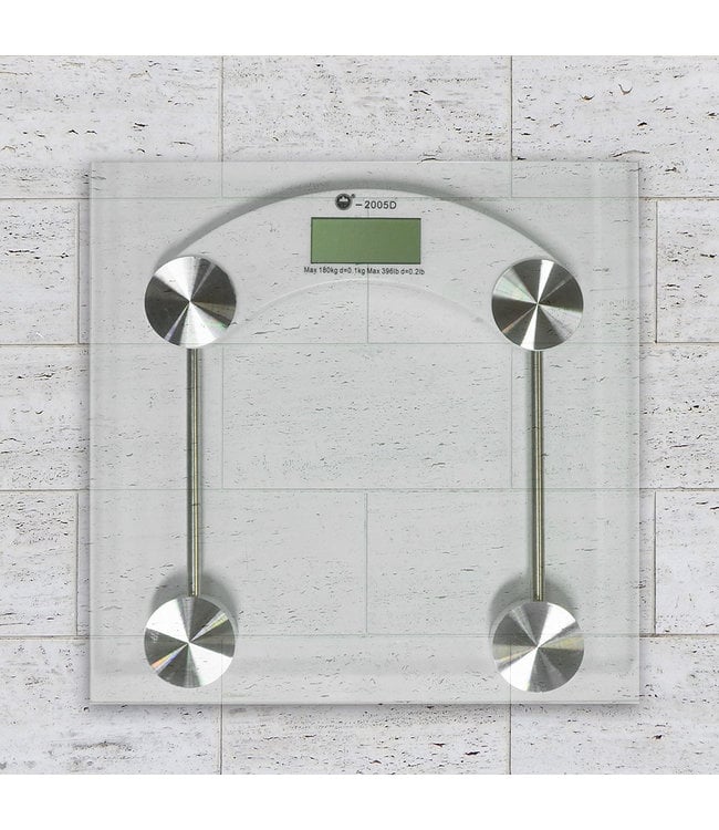 ADRIEN LEWIS SQUARE GLASS DIGITAL PERSONAL SCALE (MP10)